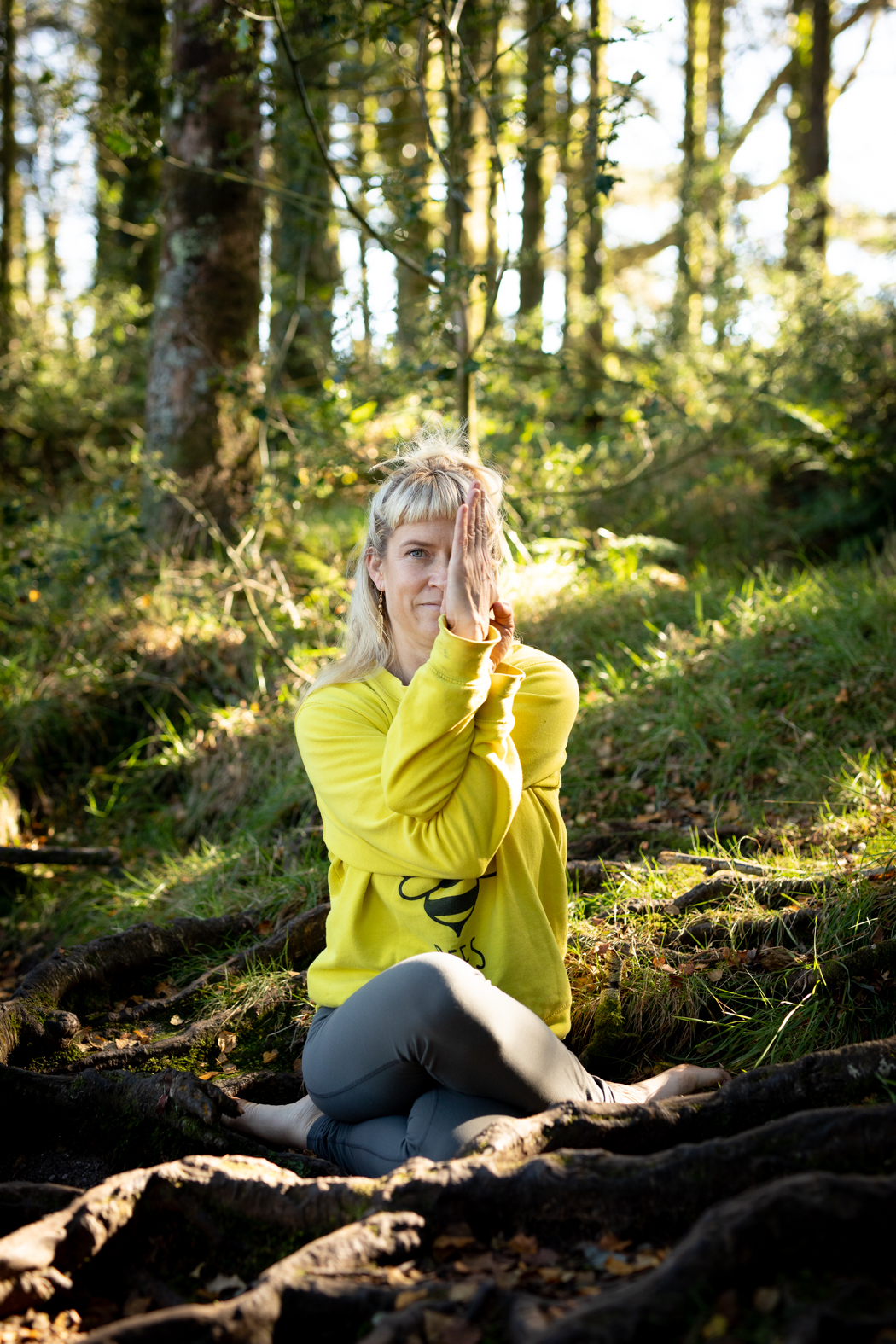 Gina in the woods