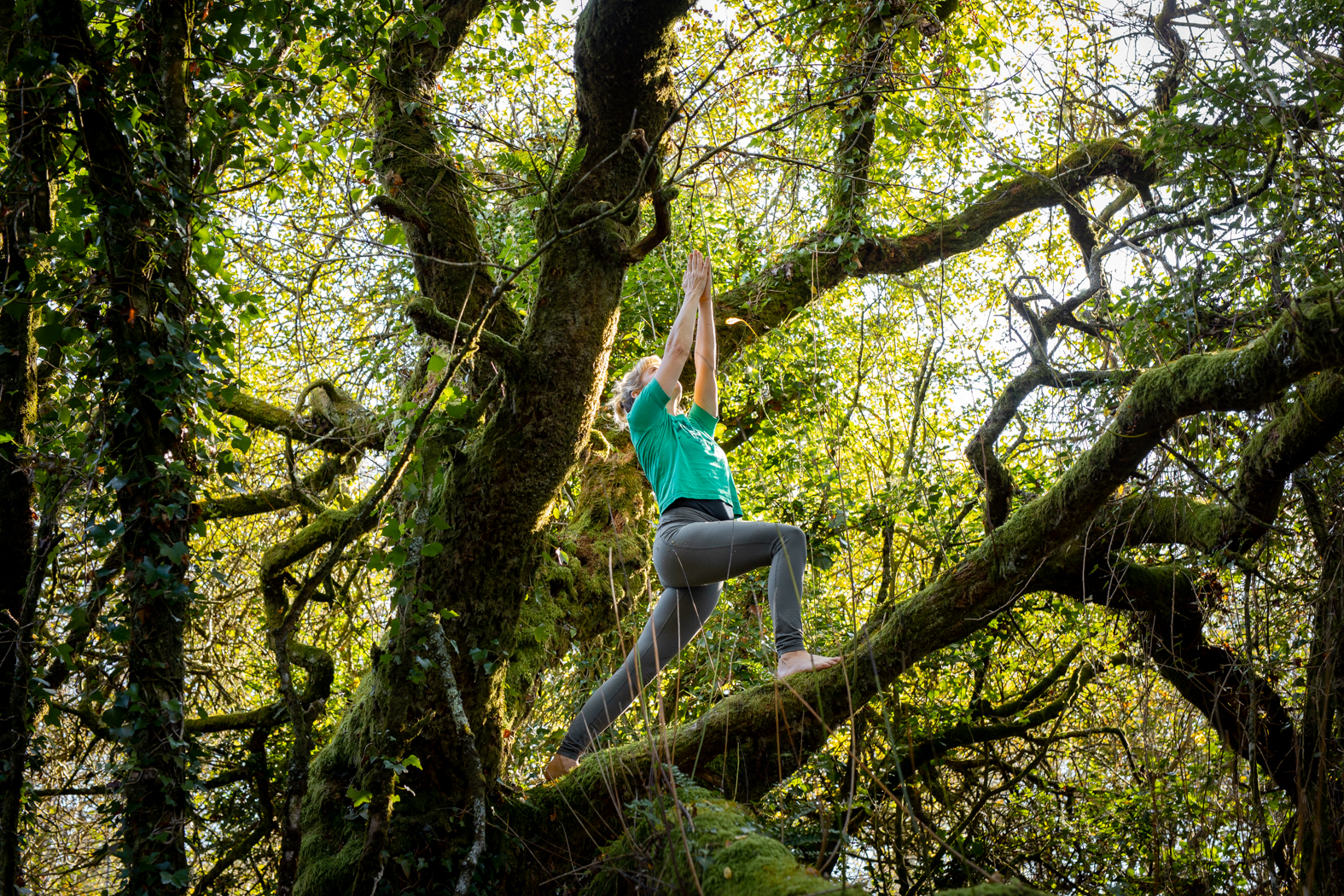 Gina yoga in the trees